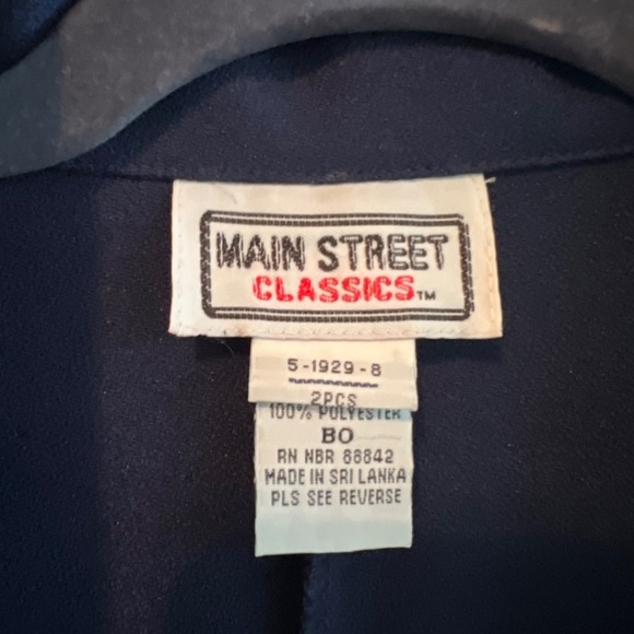 Main Street Classics Women Color Navy Blazer Size 2XL 4 Buttons - Picture 2 of 9